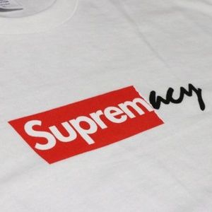 SOLE SUPREMACY TEE "SUPREME/WHITE"